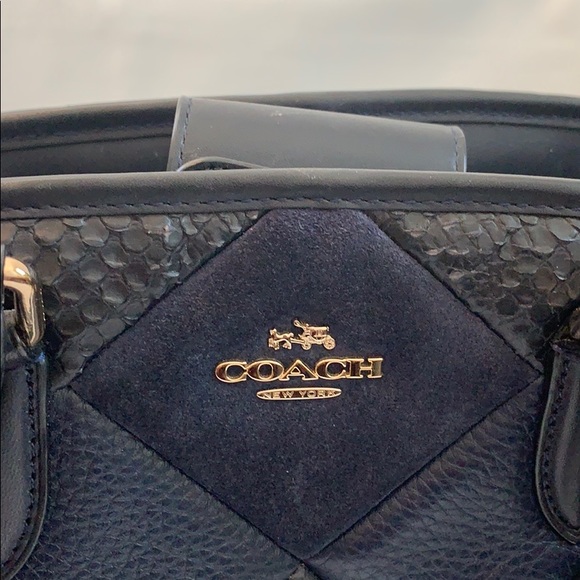 COPY - Coach Navy Patchwork Leather Mini Crossbod… - Picture 2 of 7